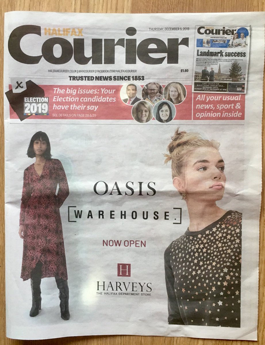 BatesBates75's tweet photo. Fantastic #4PageSpread in the @HXCourier about ALL the wonderful & #NewThings + your new #MensDepartment at @harveyshalifax absolutely no need at all to be #StuckOnMotorways doing #ChristmasShopping it’s ALL here in a massive independent store +restaurant❣️🎄🎁x https://t.co/f2K6xeD09k