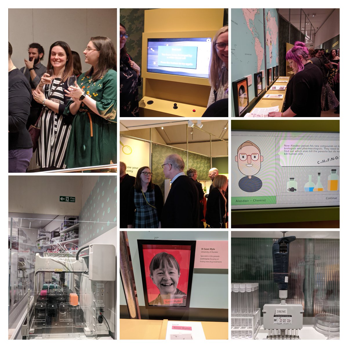 WCAIR Univ of Dundee (@wcairdundee) on Twitter photo The ideal night out for scientists-an #exhibition about their own work😉 Congrats to <a href="/NtlMuseumsScot/">National Museums Scotland</a> team for bringing to life the had work of #Scottish #scientists to prevent #NeglectedTropicalDiseases <a href="/WCIPGLASGOW/">Centre For Parasitology</a> <a href="/edin_EID/">Edinburgh Infectious Diseases</a> <a href="/UoDLifeSciences/">UoD Life Sciences</a> <a href="/DDU_Dundee/">Drug Discovery Unit</a> <a href="/LabWyllie/">Wyllie lab @dundee</a> #Parasites The ideal night out for scientists-an #exhibition about their own work😉 Congrats to <a href="/NtlMuseumsScot/">National Museums Scotland</a> team for bringing to life the had work of #Scottish #scientists to prevent #NeglectedTropicalDiseases <a href="/WCIPGLASGOW/">Centre For Parasitology</a> <a href="/edin_EID/">Edinburgh Infectious Diseases</a> <a href="/UoDLifeSciences/">UoD Life Sciences</a> <a href="/DDU_Dundee/">Drug Discovery Unit</a> <a href="/LabWyllie/">Wyllie lab @dundee</a> #Parasites
