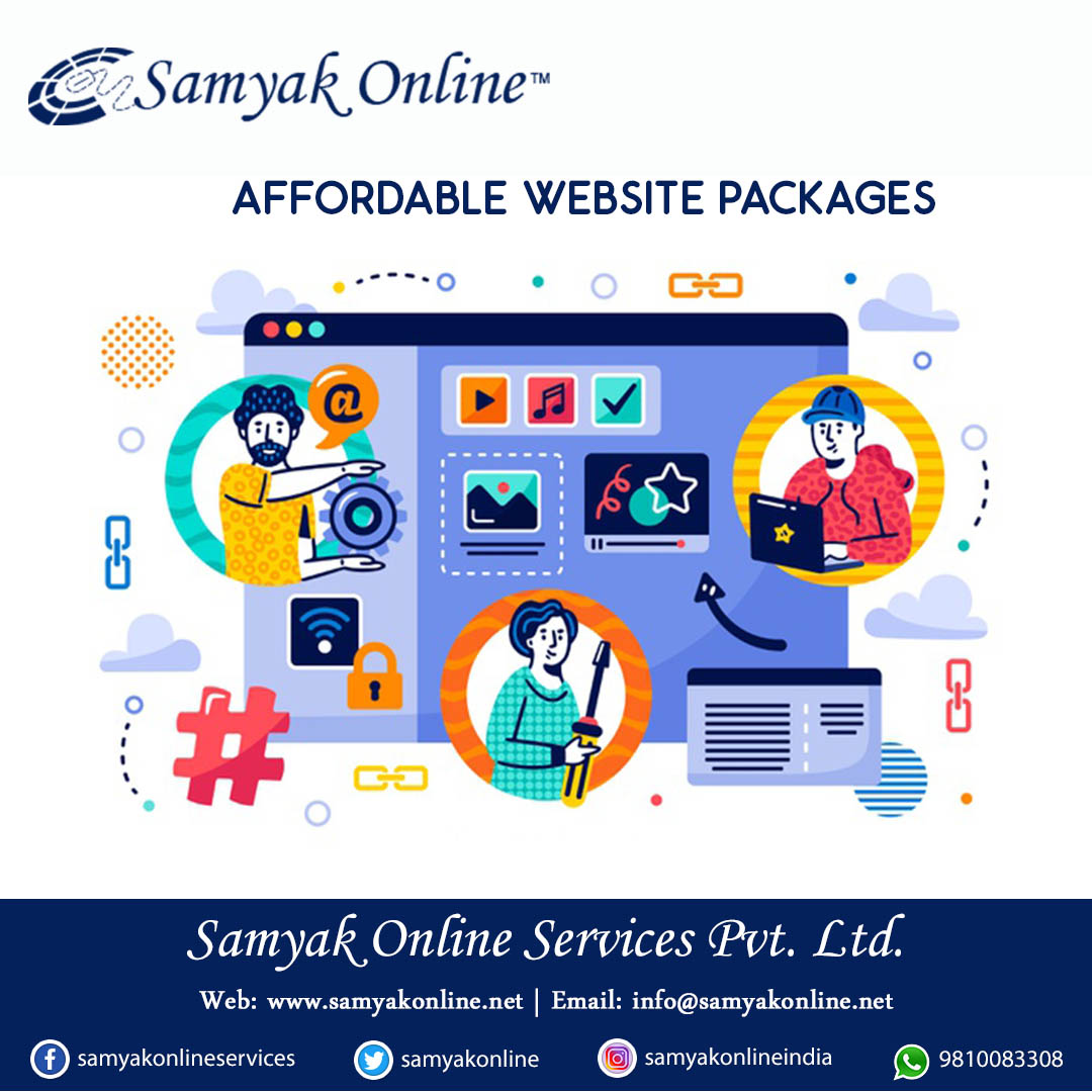 samyakonline's tweet image. Samyak Online in New Delhi is globally known for designing the #affordable website packages with the best customized technical excellence.

For More Details. Visit: bit.ly/2YlhxGC

Call US Now! 📞 +91-9810083308

#WebsitePackages #WebsiteDesign #WebsiteDevelopment