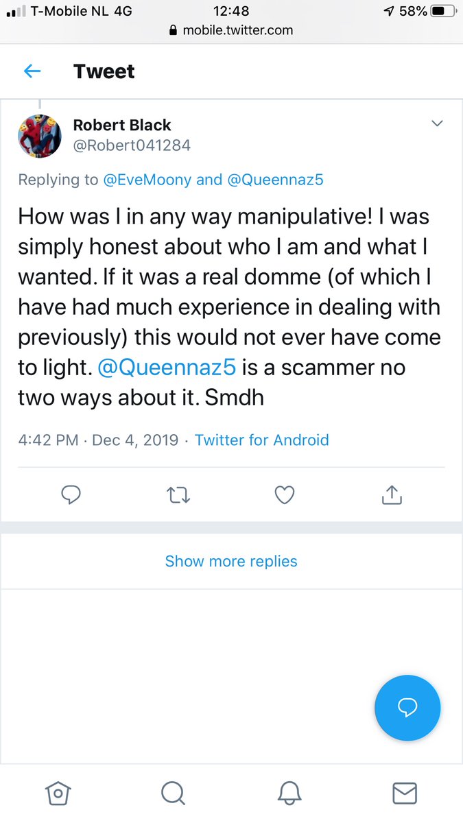 scamdommes's tweet photo. @Queennaz5 Queennaz5 is scam people avoid her! https://t.co/tkqtzjreWG