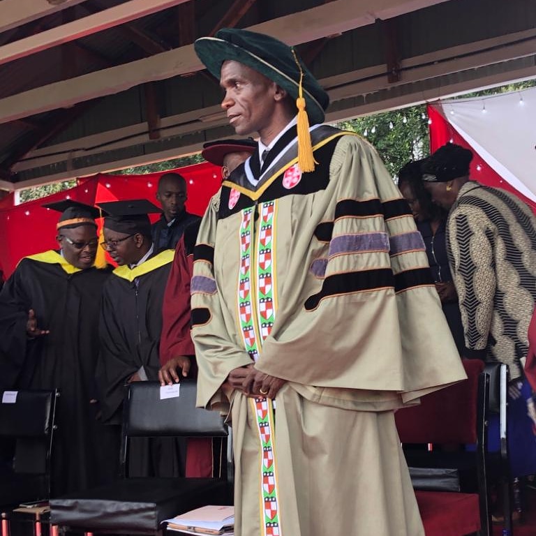 Today I was awarded the Honorary Degree of Science from Laikipia University. I thank the university fraternity for this auspicious award.
Thank you.

#NoHumanIsLimited