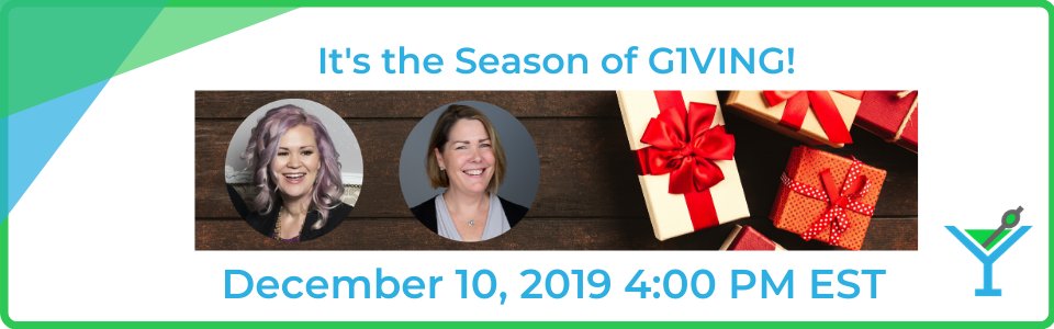 qbappyhour's tweet photo. Don't miss next Tuesday's episode celebrating The Season of G1VING! We'll be joined by Regis Malloy of @G1VEorg, the 2018 $100K #SmallBiz #AppShowdown winner! @StevePipe will have a special message for us, too! Join in the fun! @IntuitDev @IntuitAccts @LizScottQBO @HSatterley https://t.co/OL8DP3IiMY