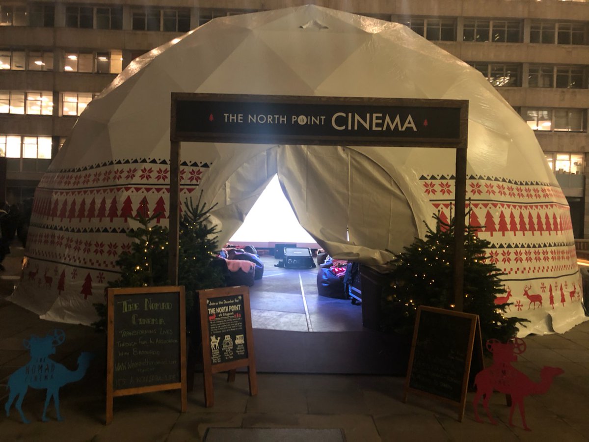 Baby it's cold outside. Step into our igloo✨
Screening
Tonight: Purple Rain☔️
Sat 7th: Amazing Grace🎤
Tuesday 10th: Love Actually❤️Sold out!
Wednesday 11th: The Holiday❄️
Thursday 12th: Elf!🧝🏽
Friday 13th: Love Actually❤️
&amp; six more!
whereisthenomad.com