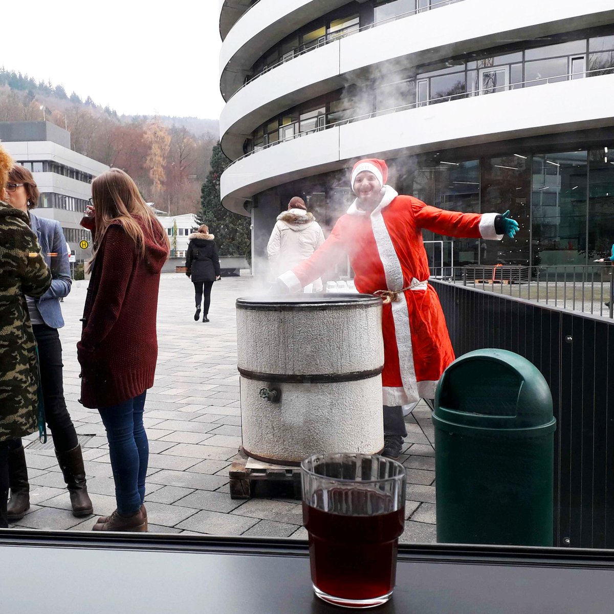 Celebrating Nikolaus day on site at EMBL Heidelberg.