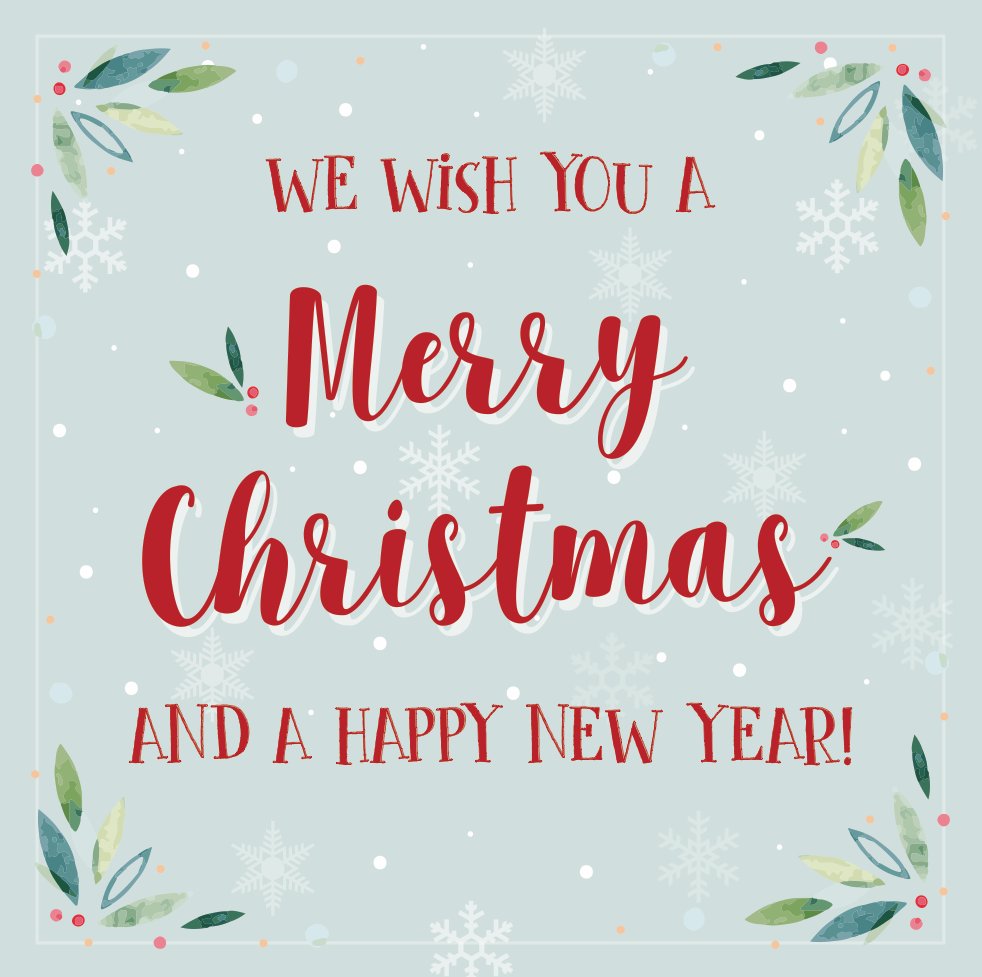 Wishing you all a very Merry Christmas &amp; a prosperous New Year!!