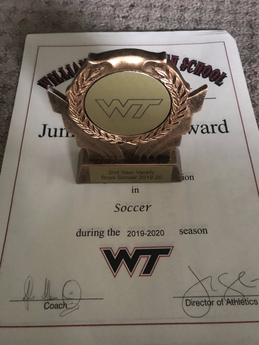 Special thanks to <a href="/WTHS_Sports/">WTHSAthletics</a> especially John Creighton and Cynthia Bradney for preparing all these fantastic awards and certificates for the Boys Soccer Program <a href="/WTHS_Panthers/">William Tennent HS</a> . A lot of this work happens behind the scenes, but we appreciate it! #teamcsd #pantherpride