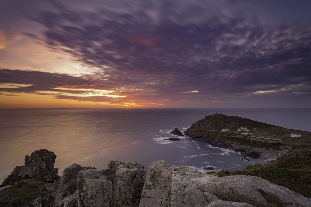 #ThePhotoHour #StormHour 
Cape #Cornwall #sunset from Carn Gloose