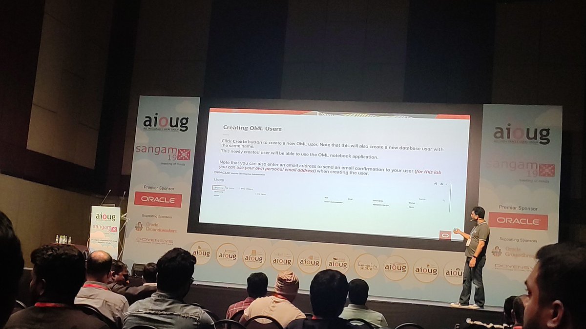 dinesh (@dineshvgn) on Twitter photo #oraclecloud #sangamam19 #AIOUG #oraclecloud #sangamam19 #AIOUG