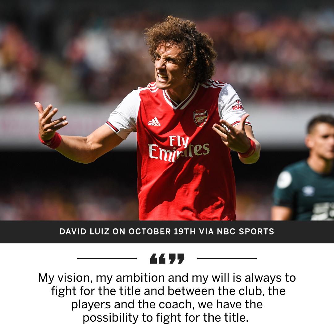 ESPNFC's tweet photo. Arsenal's Premier League form since David Luiz said they could challenge for the title:

LDDLDDL https://t.co/9YPyzvL4V3