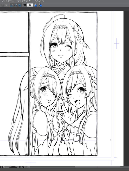 えっちなシーンよりこういうコマの方が時間かかるっていう…千雪さんも全身描いたけど見えなくなっちゃった😅冬コミ原稿進捗20%くらい… 