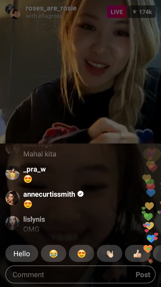 bangtaninnluv's tweet photo. @annecurtissmith ANNE CURTIS and MAYMAY @maymayentrata07 watching Blackpink ROSIE IG LIVE. Such a cute thing to see tonight! 😍💞💕 https://t.co/e1gSed4GQp