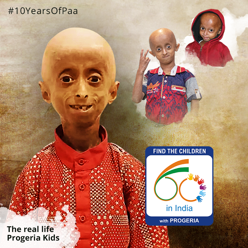 TeamNihal's tweet photo. @SrBachchan #10yearsofpaa did help raise basic awareness of #Progeria &amp; helped us find Progeria children, to get them the required treatment at @Progeria. For more information visit: https://t.co/bHGrOFQcz3 #Progeria #RareDiseases  #Finding60inIndia @juniorbachchan @vidya_balan https://t.co/jXBrj5k3ut