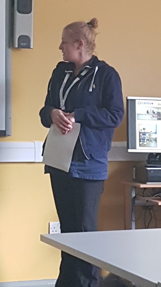James_Ross01's tweet photo. #thhreportout #CARESplus
Danielle is our last speaker for today, telling us about 6S and standard work. Progress in moving 6S across the whole ward, and identifying engagement as key. https://t.co/8BWWTpCTlT