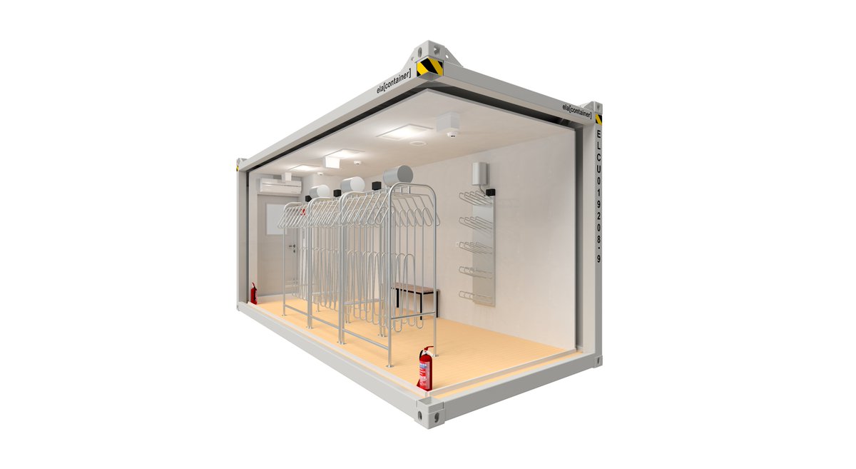 ELAOffshore's tweet photo. Not in the mood for wet clothes in the winter season while being offshore? Then our drying containers are exactly the right solution! Recently we have delivered three of them to a customer again. Feel free to contact us for a quote: info@ela-offshore.com #Offshore https://t.co/Zeci3Eao2k