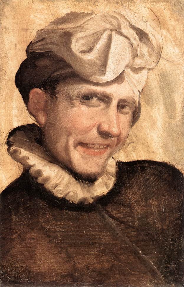 litandideas's tweet photo. "People are so dissatisfied and unreasonable, that, nine times out of ten, there's no pleasure in painting them… In fact, there are only two styles of portrait painting; the serious and the smirk."
 — *Nicholas Nickleby*, Charles Dickens

(Image: Annibale Carracci, 1583.) https://t.co/50S8cFnC6I