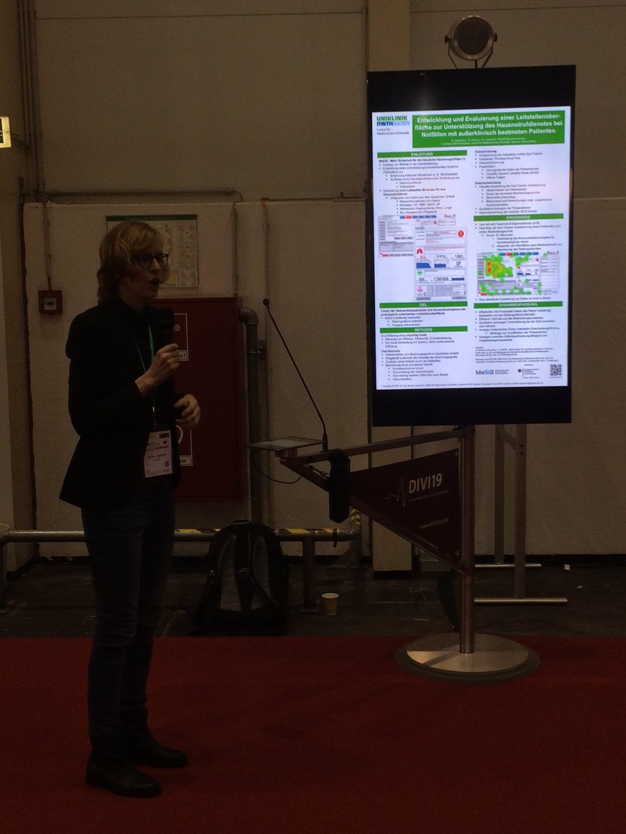 Med_Informatik's tweet photo. @MyriamLipprandt (@UniklinikAachen , @RWTH ): Leistellendemonstrator für #Hausnotrufdienst bei Patienten mit #Heimbeatmung
#MeSIB @BMBF_Bund @DIVI_eV @offis #DIVI19 #Eyetracking @UniOldenburg #Telemedizin https://t.co/athBmciJVW