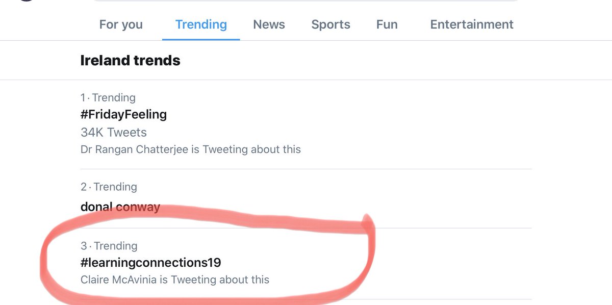 Dr Briony Supple (@dr_briony) on Twitter photo #learningconnections19 we are trending on Twitter 🤩
<a href="/LearnConnectUCC/">Learning Connections</a> <a href="/johbees/">John O'Halloran</a> <a href="/McSweeneyProf/">Paul McSweeney</a>
In fairness it’s hard to compete with #FridayFeeling 🤔 #learningconnections19 we are trending on Twitter 🤩
<a href="/LearnConnectUCC/">Learning Connections</a> <a href="/johbees/">John O'Halloran</a> <a href="/McSweeneyProf/">Paul McSweeney</a>
In fairness it’s hard to compete with #FridayFeeling 🤔