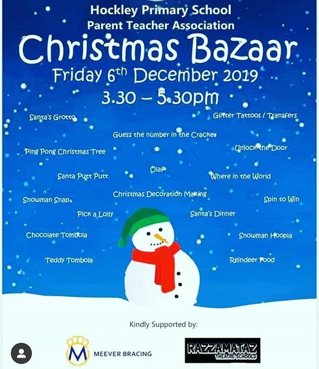 Don't forget hockley primary have got there Christmas bazaar on this afternoon from 3pm. We'll be there keeping the adults thirst free 😊

#fluidfun #localschool #christmasfestival 🌐 ift.tt/2EATivN