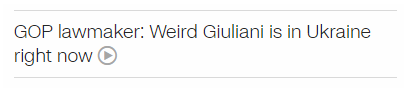 MisterHippity's tweet photo. "Weird Giuliani" is a good nickname for him https://t.co/gVA430mh94