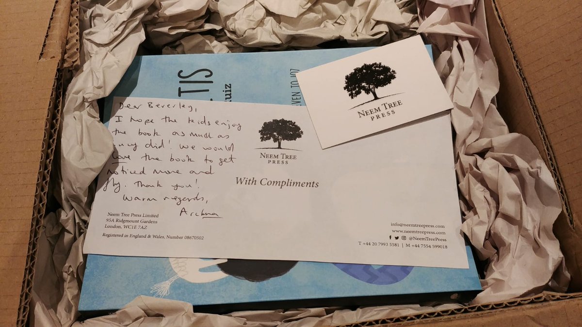 BeverleyHasRead's tweet photo. Hugest thanks to Archna at @NeemTreePress for sending this amazing #bookpost. A very special 7 (now 8!) year old guest reviewed #Toletis by @rafaruizmad for me earlier in the year and now copies of the book she loved are on their way to her friends 💕💕
https://t.co/2cyo7oPZyE https://t.co/Xgv6JpeAgB