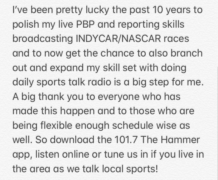 NYeoman's tweet photo. Could not be more excited to join the @1017TheHammer team and start cohosting The Hammer Down Show with @DuffHammer1017 Monday thru Friday from 4-6pm! https://t.co/AWMHB7No5u