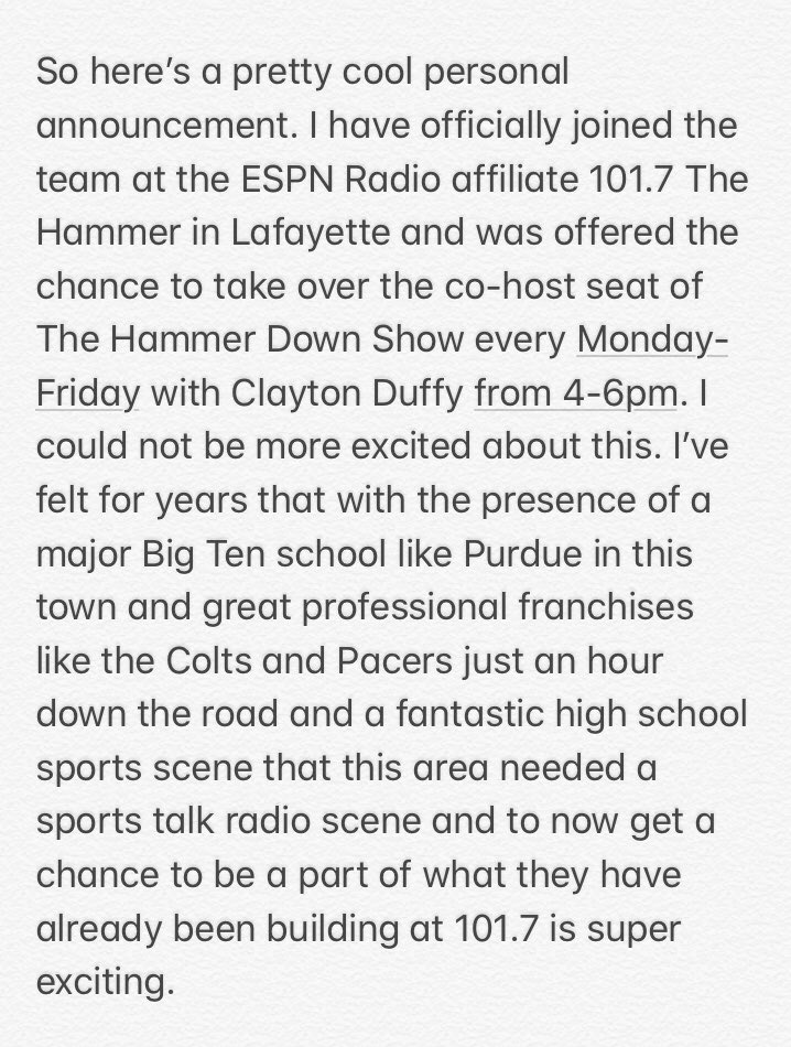 NYeoman's tweet photo. Could not be more excited to join the @1017TheHammer team and start cohosting The Hammer Down Show with @DuffHammer1017 Monday thru Friday from 4-6pm! https://t.co/AWMHB7No5u