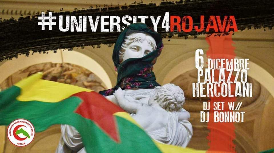 #University4Rojava - serata benefit w/ Bonnot

Saperi naviganti invita tutte e tutti

📆 OGGI, ore 18.00
📍Palazzo Hercolani, Strada Maggiore 45, Bologna

👇👇👇

facebook.com/SaperiNavigant…