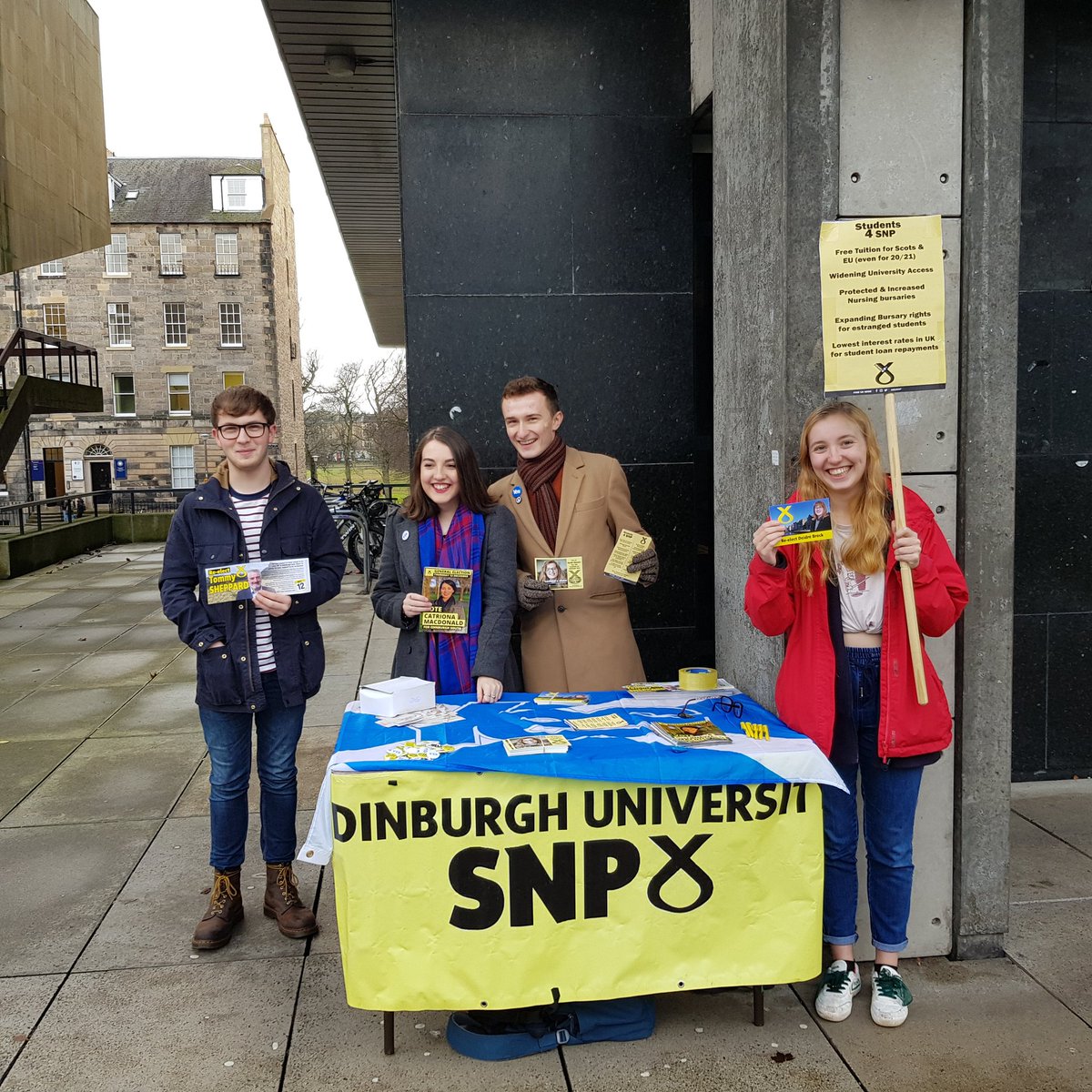 Our stall is in full swing, got our leaflets handed out and a nice reception from other students 😁😁 

Don't forget to drop by and say hi! 👋👋 

#activeYSI #ActiveSNP #VoteSNP #GE2019