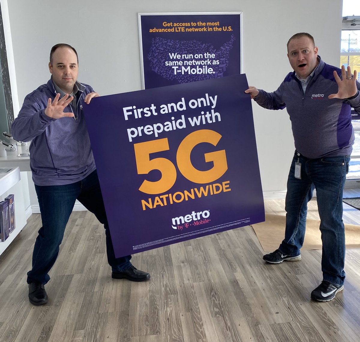 Excited to be a part of <a href="/TMobile/">T-Mobile</a>  &amp; <a href="/MetroByTMobile/">Metro by T-Mobile</a> being the first to launch nationwide 5G 🔥