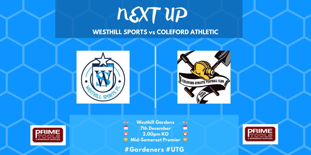 Westhill Sports FC π¨π»βπΎ (@westhillsports_) on Twitter photo NEXT UP......
We host league leaders <a href="/ColefordAth1890/">Coleford Athletic</a> in the <a href="/Official_MSFL/">Mid-Somerset Football League</a> Premier Divison tomorrow. Kick off at 2pm, come along and show your support! #UTG #gardeners NEXT UP......
We host league leaders <a href="/ColefordAth1890/">Coleford Athletic</a> in the <a href="/Official_MSFL/">Mid-Somerset Football League</a> Premier Divison tomorrow. Kick off at 2pm, come along and show your support! #UTG #gardeners