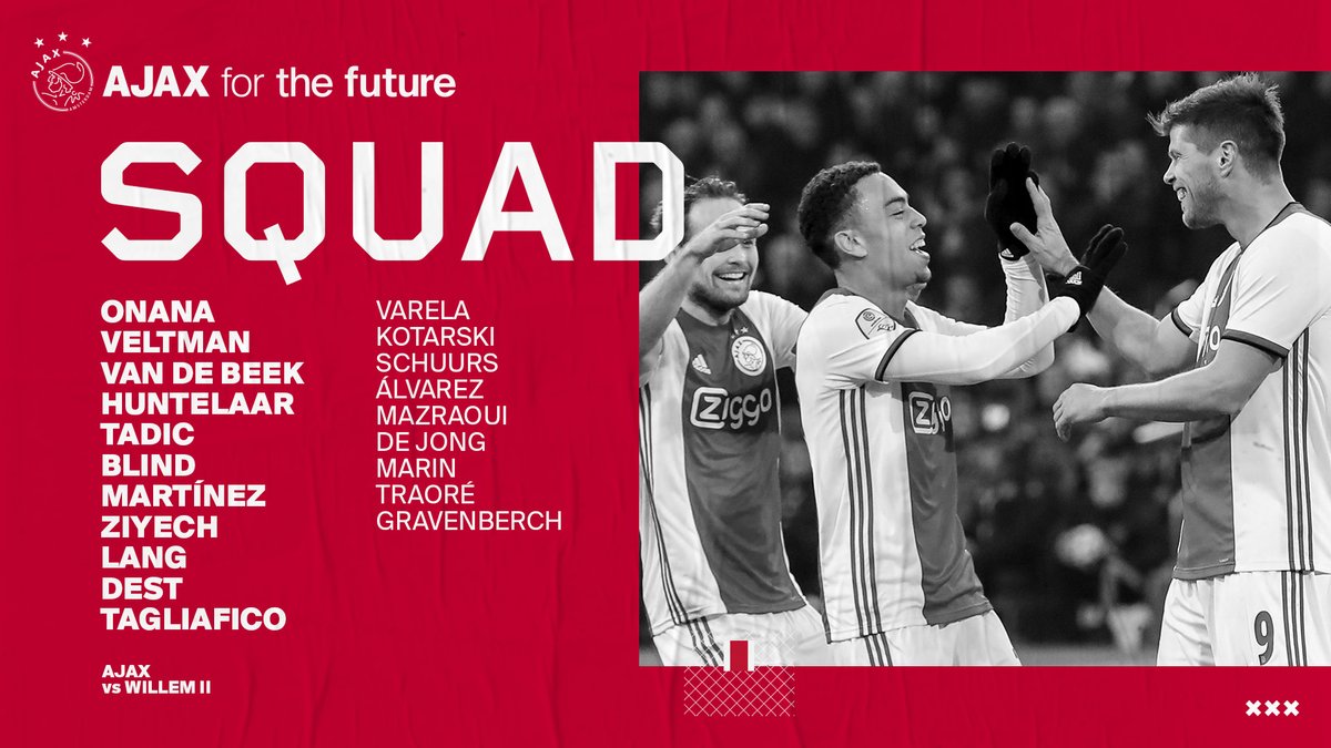 AFCAjax's tweet photo. FULLLLL SQUAD! 👀

#ajawil https://t.co/CldPipvbtt