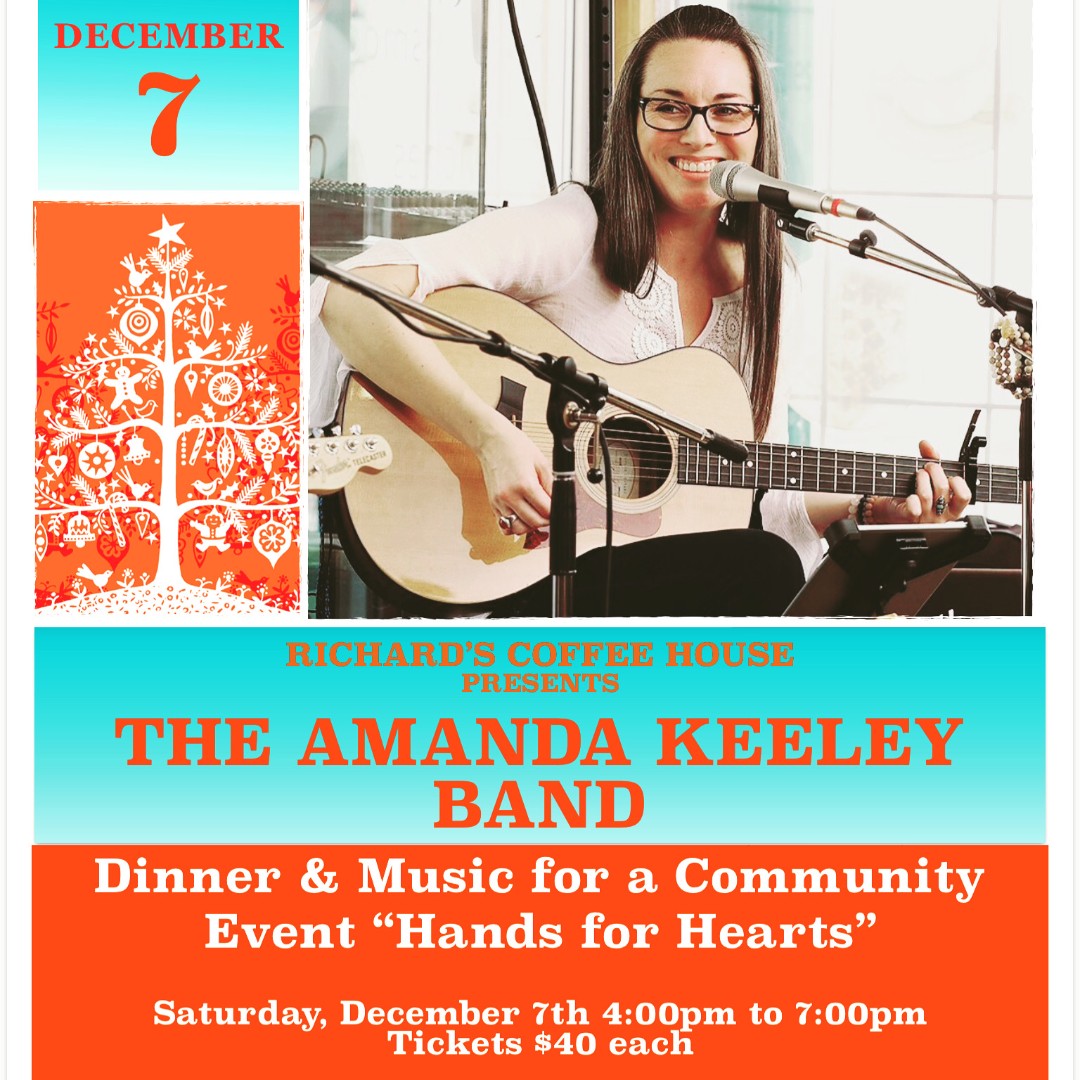 Consider supporting the Hand for Hearts event - tomorrow from 4-7PM at RichardS Coffeehouse, featuring the Amanda Keeley Band!

Reserve via 613-340-3053 or amandakeeleymusic@gmail.com

#InvestinYourCommunity #LocallyOwnedLocallyLoved #IBoughtLocalThisWeek #EatDrinkShopLocal