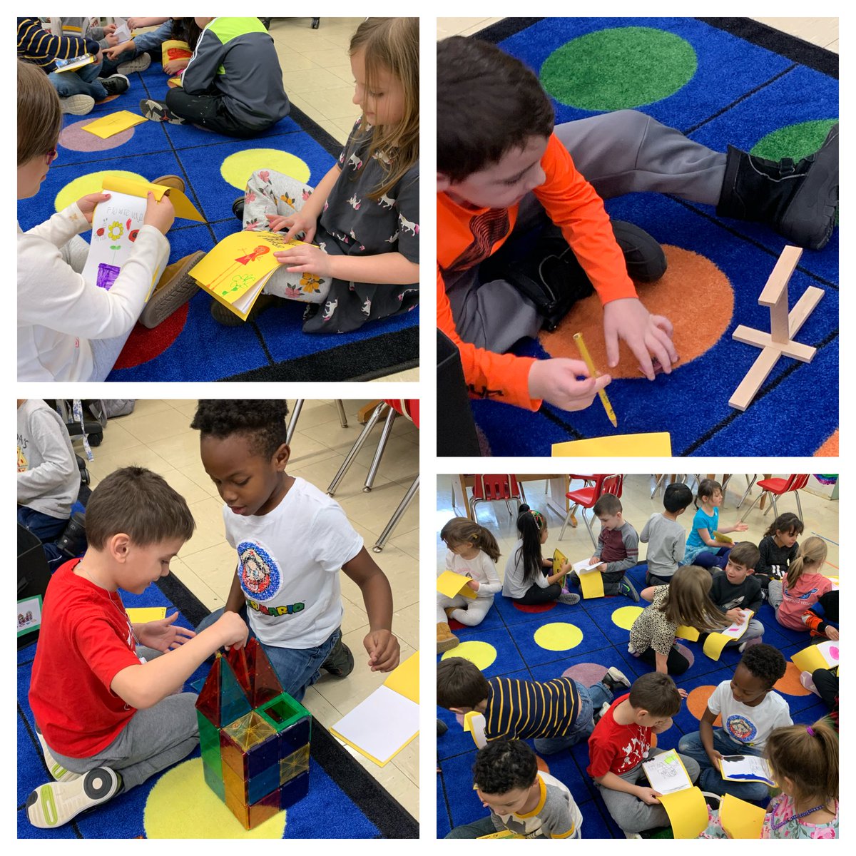 nyaradyartteach's tweet photo. 1st graders get to know their sketchbooks. Pair share for the win! #OPSlearns https://t.co/TbN0Ik17Fe