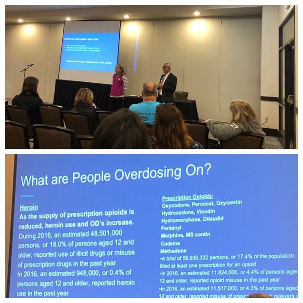 Great session this morning from Dr. Kulik and Tim Phillips! “The Opioid Epidemic- What Every Educator Should Know” <a href="/drkulik_hpe/">Keri Kulik</a> @PSAHPERD