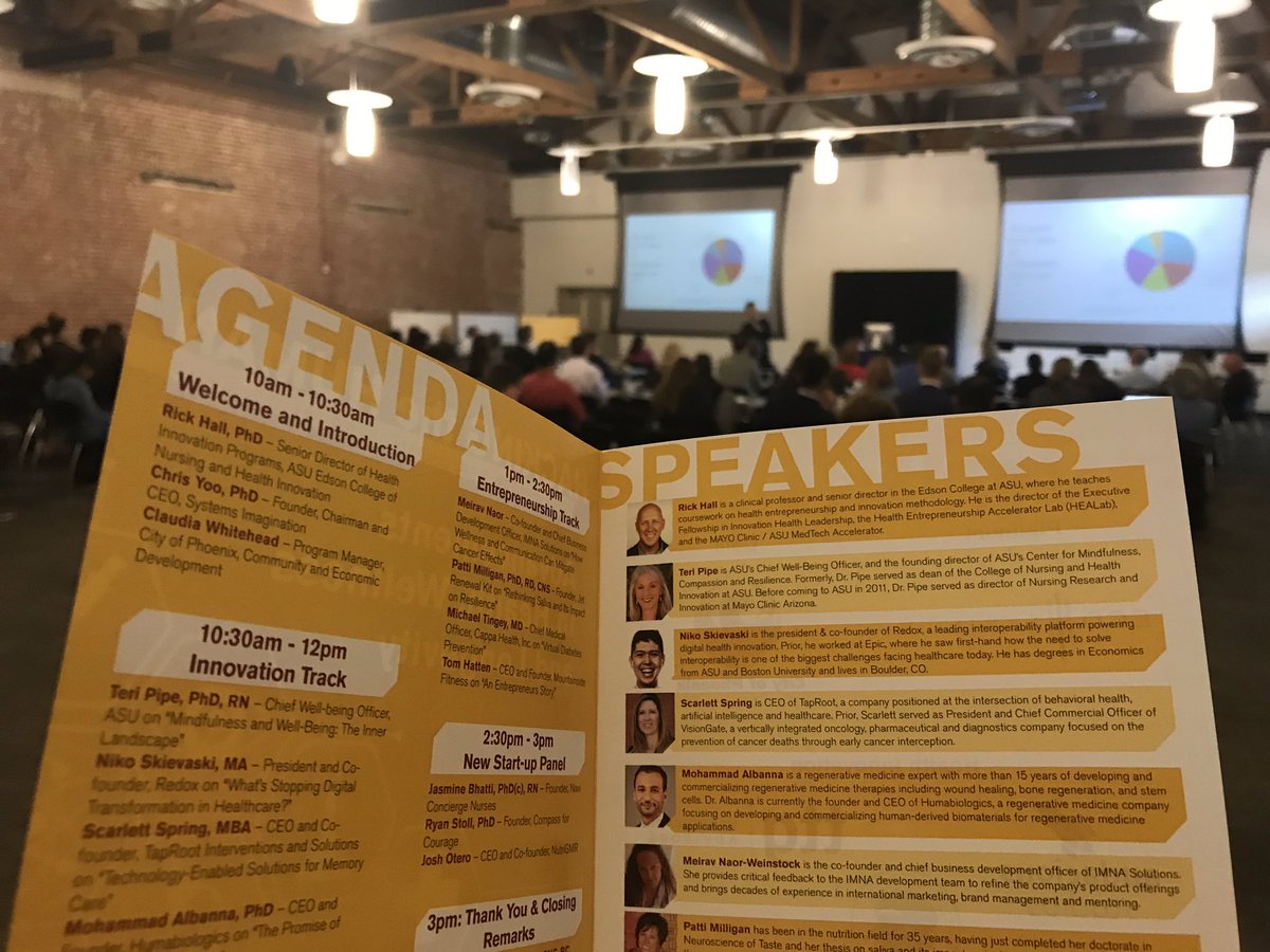 asunursing's tweet image. Right now - ASU grad @niko_ski the president &amp;amp; co-founder of @Redox is speaking at #hackingthehuman