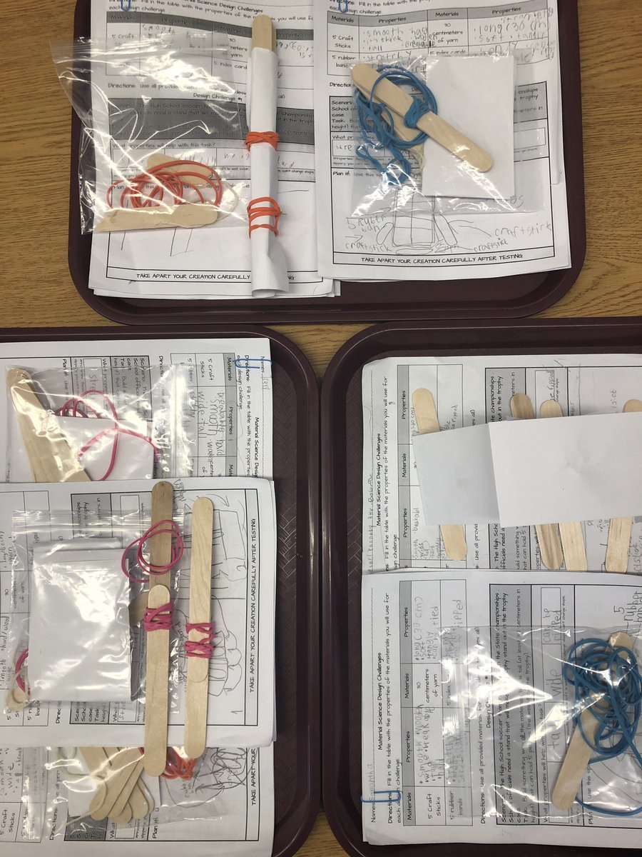 KymHarjes's tweet image. “Index cards, rubber bands &amp;amp; craft sticks...oh my!” 🦁🐯🐻 #designchallenge #engineersatwork @hvrsd_STEM