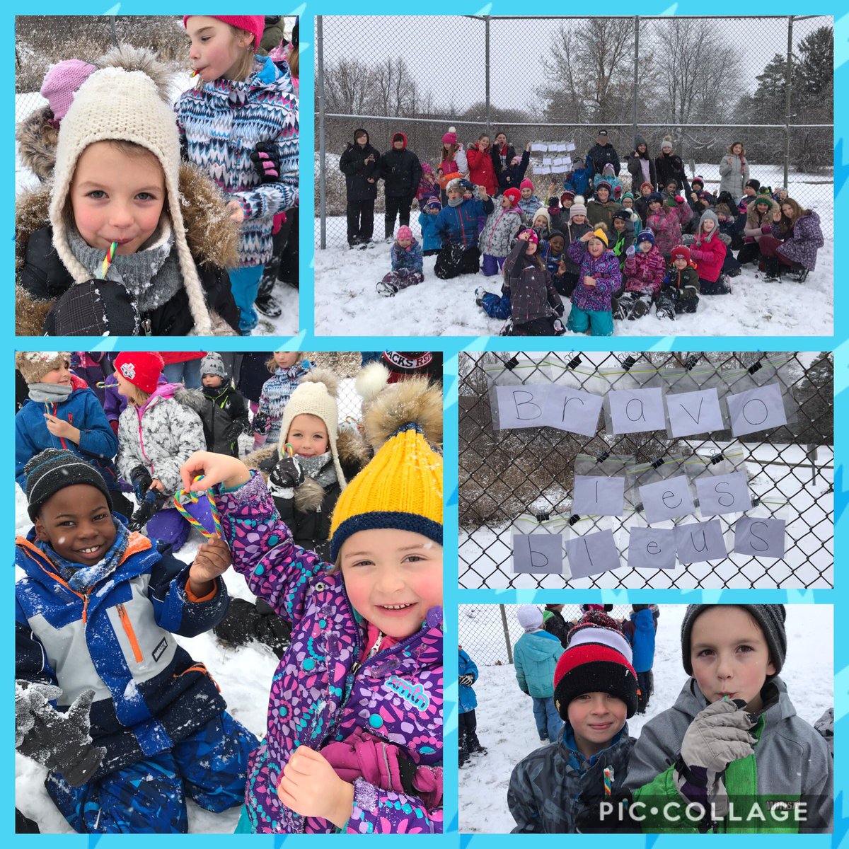 Bravo à tout l’école pour la collect des denrées mais, un bravo de plus pour les BLEUS! Une belle récompense de cherche et trouve avec une petite surprise à la fin. Le plus difficile était de replacer les lettres 😅. @Ressource_ACND <a href="/acnotredame/">Académie catholique Notre-Dame</a> #Equipe #Ensemble