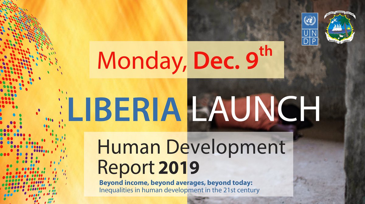COUNTDOWN to the Liberia launch of our flagship annual publication—the #HumanDevelopmentReport. #inequality #BeyondIncome #HDR2019
