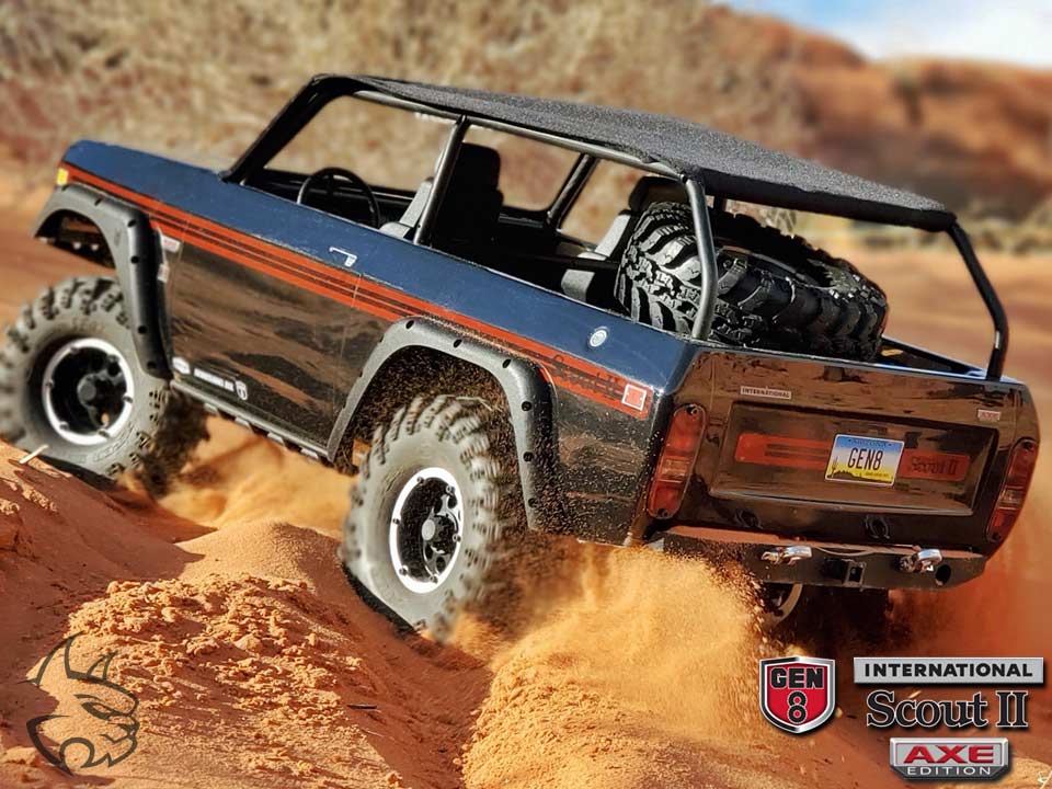 RedcatRacing's tweet photo. @RedcatRacing International Scout II Gen8 Axe Edition. The 1st brushless RTR Crawler is NOW AVAILABLE! Check  your favorite hobby shop for availability!

More Info:: https://t.co/cGdQd93hWv
#redcatnation #Gen8Nation #ihscout #RCRGEN8 #reefsrc #hobbywing  #redcataxeedition #Redcat https://t.co/RUruTcNwNR