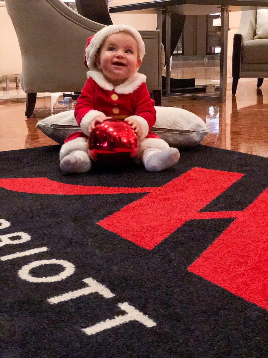One of our little guests getting in the festive mood 🥰