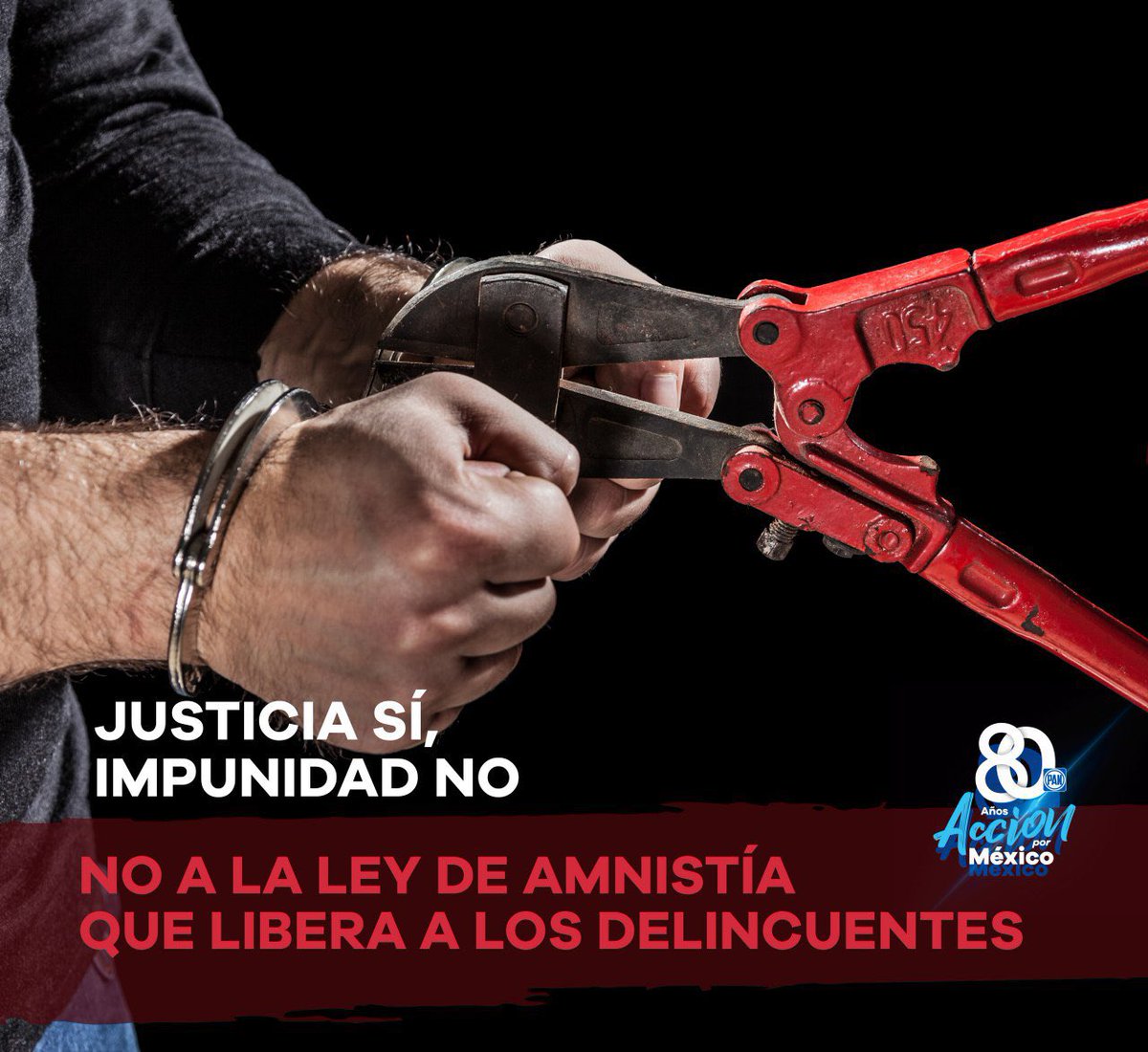 MarkoCortes's tweet photo. ¡No a la impunidad!

¡La prioridad debe ser proteger a las víctimas del delito, no perdonar delincuentes!

Los mexicanos piden justicia y detener la inseguridad, pero la Ley de #Amnistía que promueve MORENA podría dar carpetazo a 300 mil casos de robo y narcomenudeo en el país https://t.co/2tXjxnjTTQ