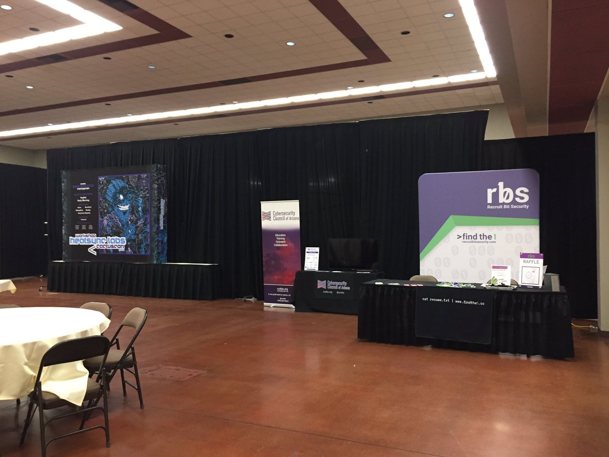 RecruitBitSec's tweet image. Join the fun @CactusCon 🌵come say hi 👋🏼 and enter the raffle for the chance to expand your home lab! #infosecaz #azcybertalent #cactuscon #cactuscon2019