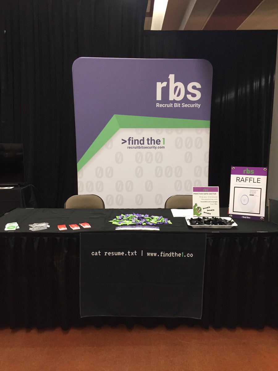 RecruitBitSec's tweet image. Join the fun @CactusCon 🌵come say hi 👋🏼 and enter the raffle for the chance to expand your home lab! #infosecaz #azcybertalent #cactuscon #cactuscon2019