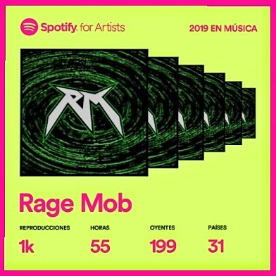Metalheads!

Nos pone muy contentos saber que nuestra música ha llegado a 31 países! 🎶🌐

Gracias a todos! Stay FUCKIN' Heavy! 💀🤘🏼