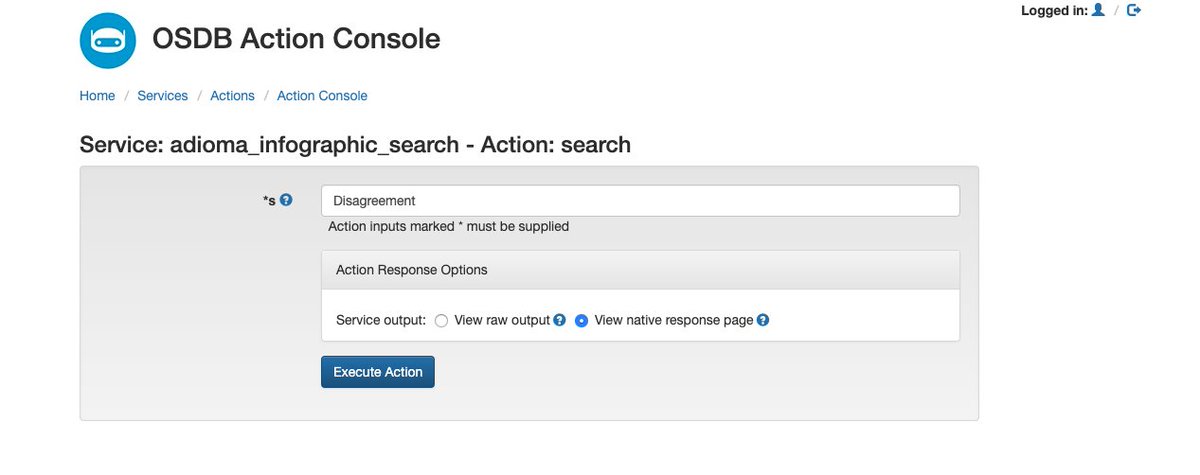 kidehen's tweet image. Visited: blog.adioma.com
@datasniff discovered a #SearchAction description #HTML5 #Metadata.
@SmartDataBot picks this up and make a personal / custom #Search console: osdb.openlinksw.com/osdb/ui/action…
Personal index updated.
#LinkedData #RDF #JSONLD #SchemaOrg #KnowledgeGraph