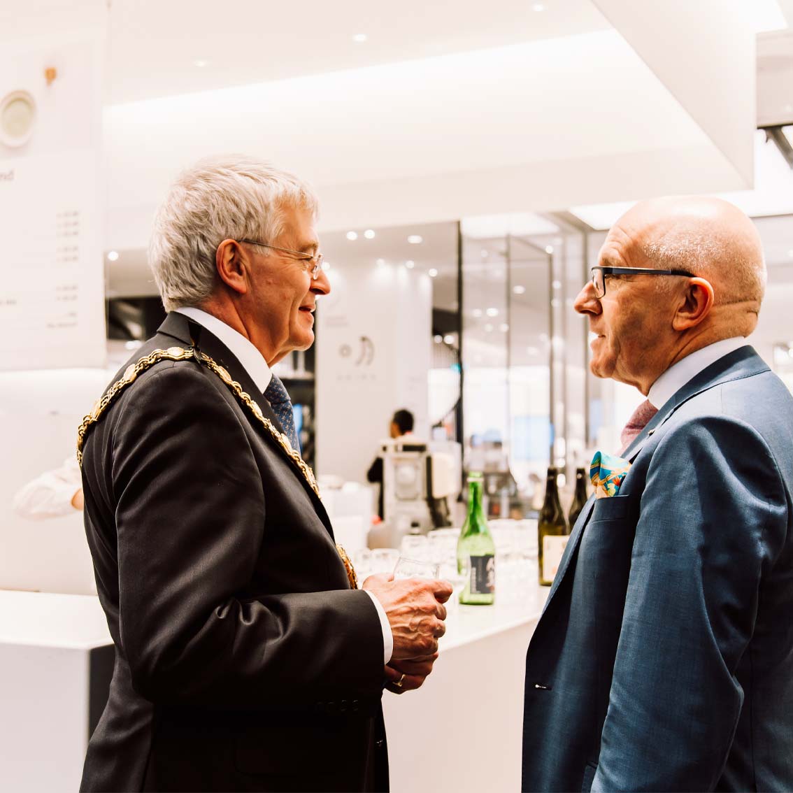 japanhouseldn's tweet photo. Japan House London was delighted to welcome #RBKCMayor Cllr Will Pascall @RBKC to the opening of the #WOWJapanHouse exhibition! Which Poppo wooden toy did he make, we wonder? https://t.co/hXeQcbEDuH https://t.co/rzqEEeZo3Y