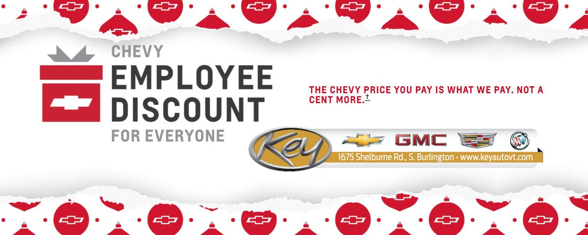 Key_Burlington's tweet photo. Through December, EVERYONE, qualifies for our employee pricing on most vehicles we carry! Come see us at 1675 Shelburne Road in South Burlington, VT! https://t.co/Ckb8bEhTwr
