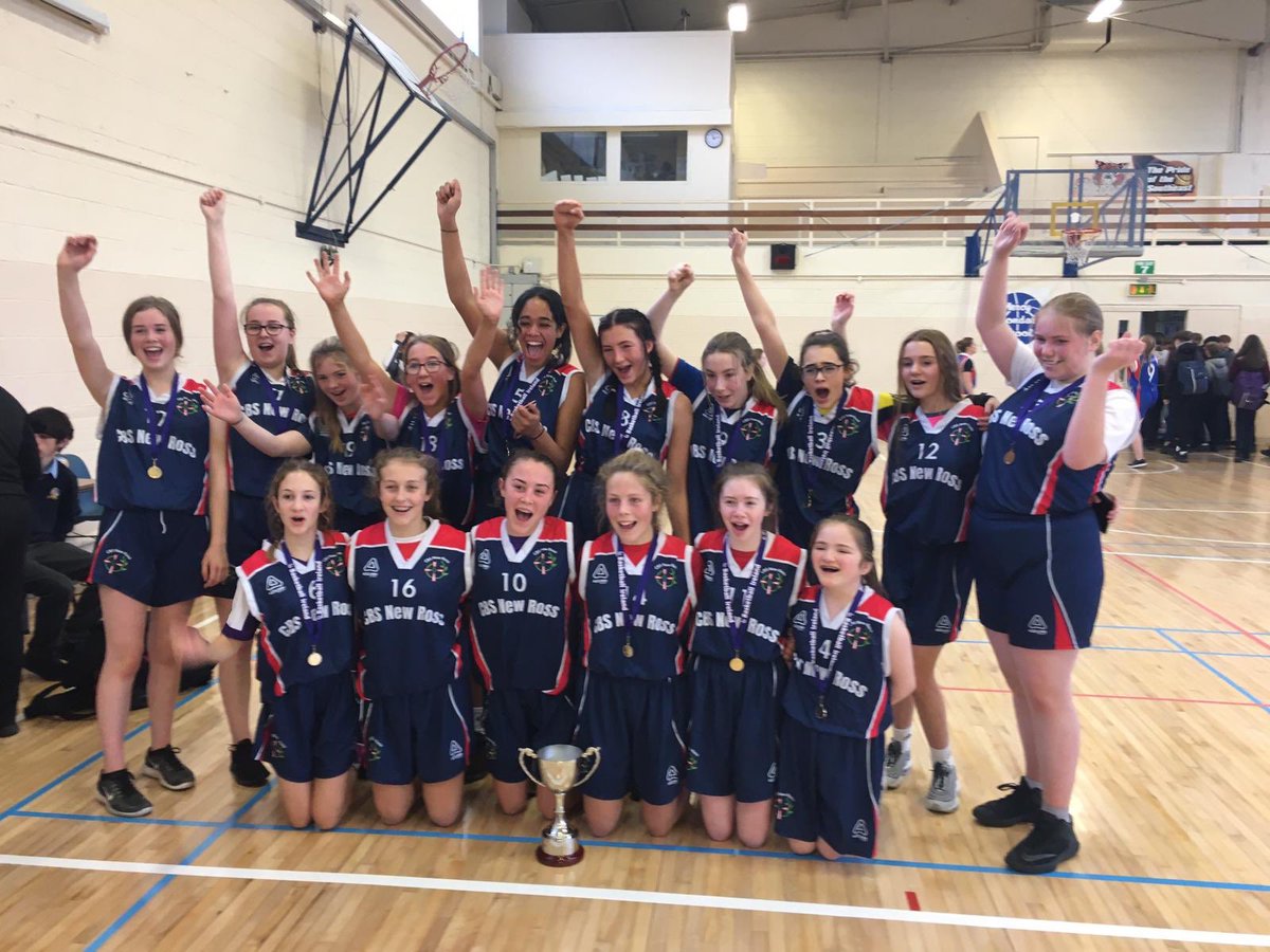 CBSNewRoss's tweet photo. Congratulations to the U16 Girls Basketball team who won the “D” League South East Final against OLOL. Final score CBS New Ross 33 - OLOL 14. #gocbs #winning #20x20 https://t.co/XtDwgRfLPD