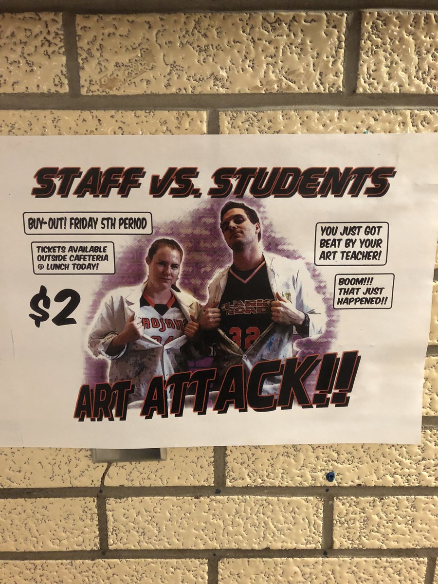 CribbsLeeat's tweet photo. Heading into the weekend with some healthy competition @ClarkeRoad Staff/Student B-Ball game #reptheroad https://t.co/cyXhhiu6t3