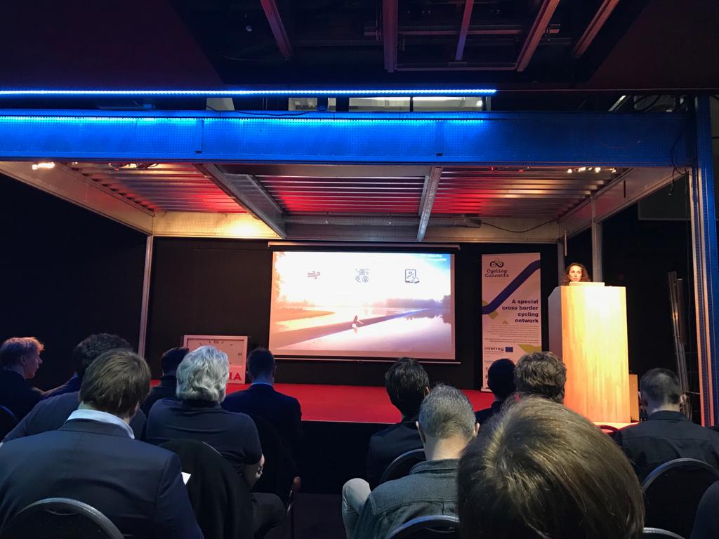 We are at the kick-off of Cycling Connect in Beringen
<a href="/BikeValley/">bike valley</a>